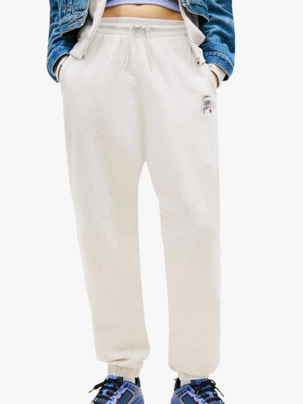 Tommy Jeans Women's Relaxed Printed Logo Jogger Sweatpants Size Medium